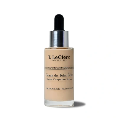 Image de Sérum de Teint Éclat Anti Âge N09 Pêche T.LeClerc Fond Fluide Soin, Lumineux &amp; Unifié, Effet Seconde Peau, Acide Hyaluronique, 30ml