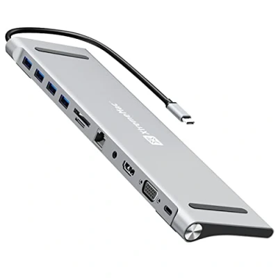 Image de XtremeMac XWH CDH3 13 station d&#039;accueil Avec fil USB 3.2 Gen 1 (3.1 1) Type C Gris Neuf