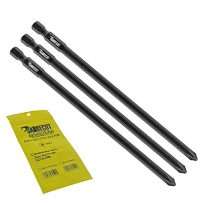 Image de 3 x SabreCut SC127PH2B_3 127 mm PH2 Compatible avec Fein ASCT14M ASCT18M SCT5 40M 60503306008 Tournevis pour cloison sèche à alimentation automatique Embout de pistolet