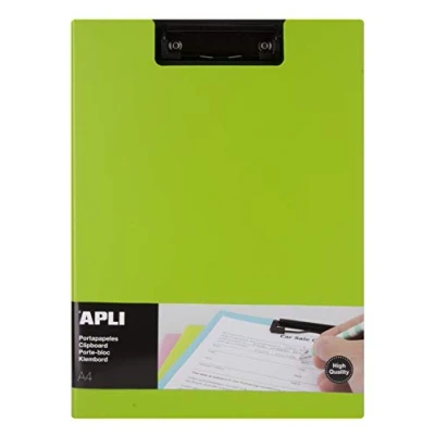 Image de Apli 17207 Porte blocs avec rabat Premium Vert A4