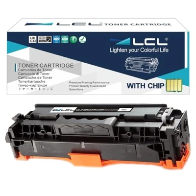 Image de LCL Cartouche de Toner Remanufacturée 304A CC530A (1 Noir) Remplacement pour HP Color Laserjet CP2020 CP2025 CP2025dn CP2025n CP2025x CM2320 CM2320fxi CM2320n CM2320nf