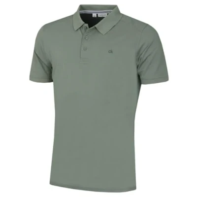 Image de Calvin Klein Hommes Campus 3 Bouton léger Polo Sage XL