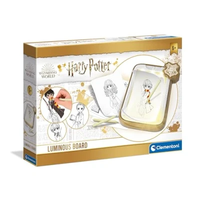 Image de Clementoni Harry Potter Ardoise Magique Lumineuse Tableau de Dessin Lumineux Inclus Crayons Couleurs + Modèles Coffret Loisirs Créatifs pour Enfant Dès 7 ans 18670