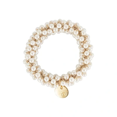 Image de BR cheveux élastique Perles One Size Parelmoer