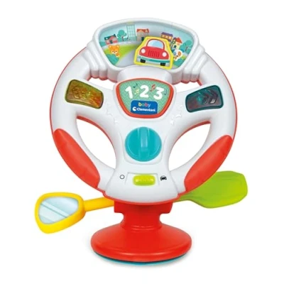 Image de Clementoni électronique Parlant Italien, première enfance, interactif lumières et Sons, Jeu Chaise Haute avec Ventouse, Jouet 6 36 Mois, Piles incluses, 17933, Multicolore