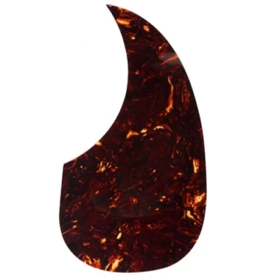 Image de Musiclily Oversize Forme Goutte Pickguard Guitare Acoustique Plaque Autocollant pour Martin D28 Style, Tortoise Shell