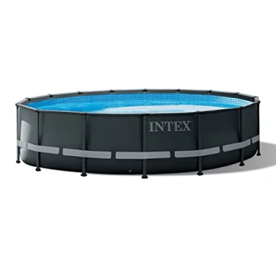 Image de Piscine tubulaire hors sol INTEX 488 x h122 cm Filtre à sable Échelle Tapis bâche