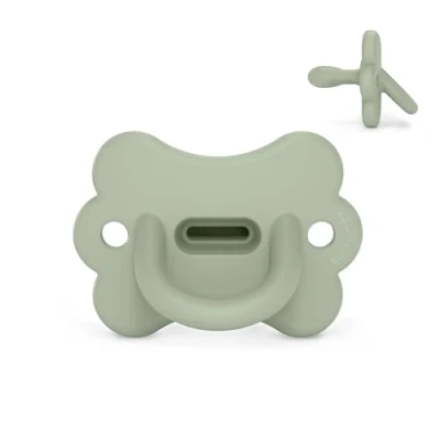 Image de Suavinex, Sucette Tout Silicone pour Nouveau nés, Bébé 0/6 Mois et Naissance, avec Tétine Symétrique SX Pro, Réversible, Super Douce Souple, Idéal Dormir, Butterfly, Lake Green