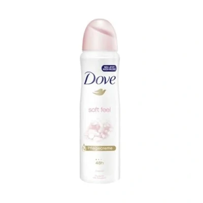 Image de Dove Soft Feel Lot de 6 déodorants en spray anti transpirant 0 % alcool pour femme 48 h 150 ml