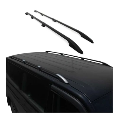 Image de Barres de Toit longitudinales pour VW Caddy Maxi 2020 2025 L2 Long Alu Noir