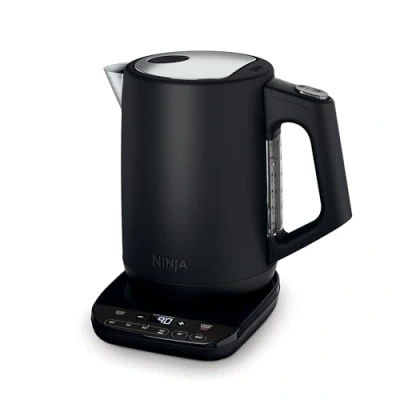 Image de Ninja Perfect Temperature, Bouilloire, 1,7 L, avec contrôle de la température, affichage LED, bouilloire facile à utiliser ébullition rapide, maintien Noir Mat, KT200EU