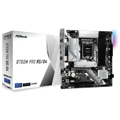 Image de Asrock B760M Pro RS/D4 WiFi Intel B760 LGA 1700 micro ATX Neuf