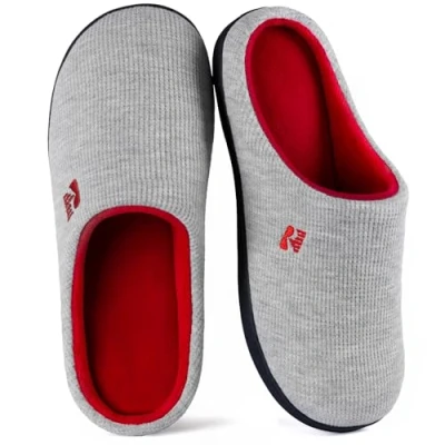 Image de RockDove Chausson Original à Mémoire de Forme Deux Tons pour Femmes, 36/37 EU, Gris et Rouge