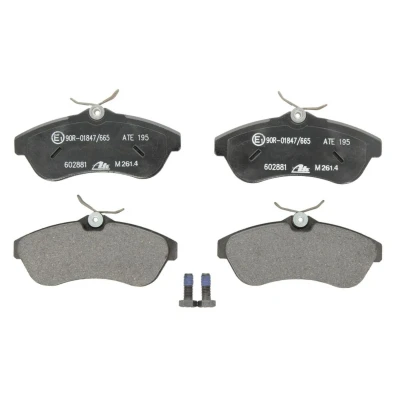 Image de ATE 13.0460 2881.2 Jeu de plaquettes frein contact signal d&#039;usure exclu avec vis d&#039;étrier CITROËN: C2 3/5 portes, C3 I portes