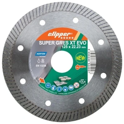 Image de Norton Clipper 70184644759 SuperGresXT Evo Disques diamant 115 x 22,23 mm Gris/Argent