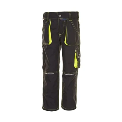 Image de Planam 6110110 Pantalon Taille 110/116 Anthracite/Jaune