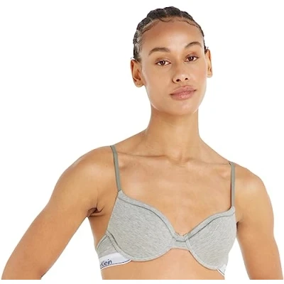 Image de Calvin Klein Underwear Modern Soutiengorge invisible, Femme, Taille: 70E, Grey heather