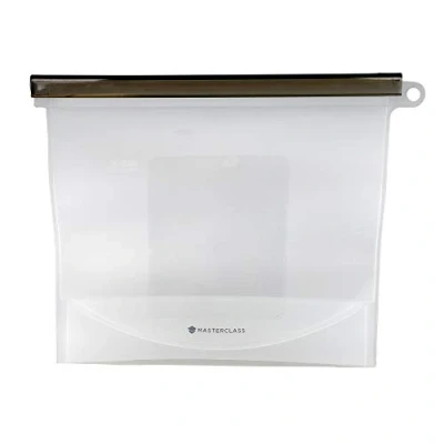 Image de MasterClass Sachet Alimentaire Étanche et Refermable en Silicone, Réutilisable, sans BPA, 1,5 Litre