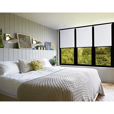 Image de Amazon Basics Store enrouleur occultant avec revêtement de couleur assortie 66 x 150 cm, Gris foncé