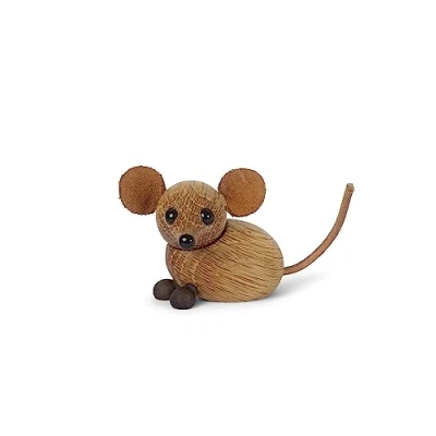 Image de Spring Copenhagen la Souris de Campagne Décoration en Bois Faite à Main Portrait Animal Mignon pour Maison
