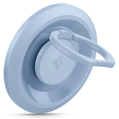 Image de Spigen O Mag Anneau Téléphone Magnétique pour MagSafe, 360 Rotation, Poignées Compatible avec Modèles iPhone 16 Pro Max, Pro, 16, Plus, 15, 14, 13 et 12 Bleu