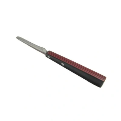 Image de Güde Solingen Couteau utilitaire rouge/noir avec bord dentelé, 10 cm, UNI, POM