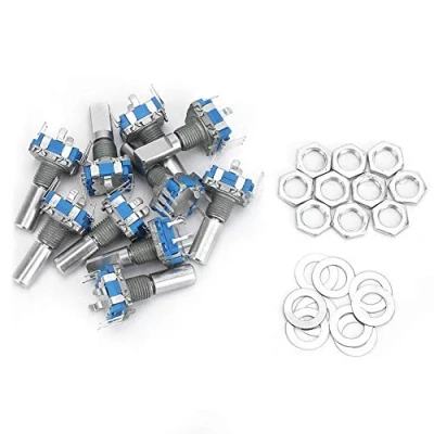 Image de codeur rotatif, potentiomètre numérique à commutateur de codage avec rotatif 10pcs EC11, largement utilisé dans l&#039;électronique automobile
