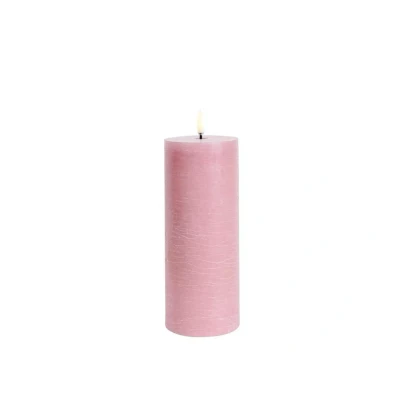 Image de Uyuni Lighting Bougie cylindrique LED 7,8 x 20,3 cm Rustic Dusty Rose