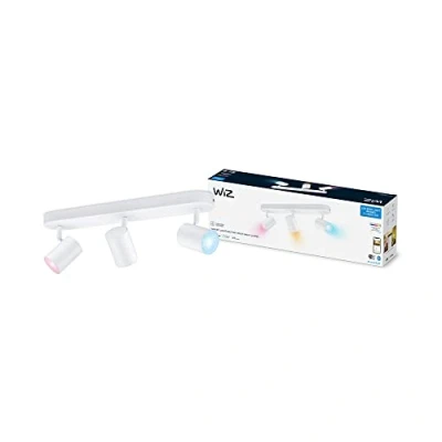 Image de WiZ Spots Connecté Wi Fi couleur IMAGEO 3x5W 2200 6500K, Blanc, fonctionne avec Alexa, Google Assistant et Apple HomeKit
