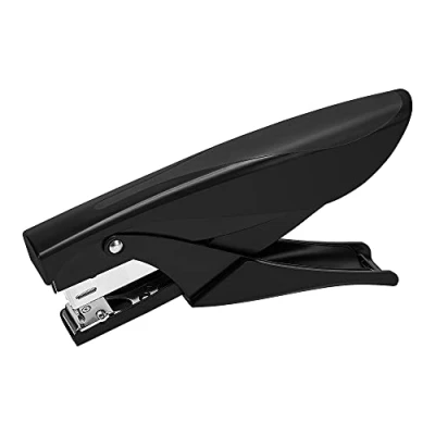 Image de Amazon Basics Agrafeuse portable, pince agrafeuse, 25 feuilles, Noir