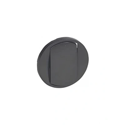 Image de Legrand 067901 Enjoliveur Large Céliane pour Interrupteur, Poussoir Soft, Finition Graphite