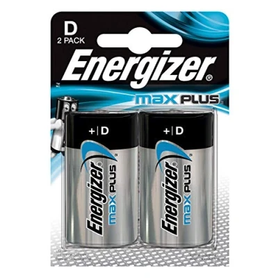Image de ENERGIZER PILAS ALKALINE MAX PLUS ENR D/LR20/E95 BP2 BR CAJA 6 Pile E301323900 Chrome
