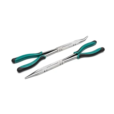 Image de SATA ST70003U Lot de 2 pinces doubles en X 33 cm, corps droit et mâchoire à 45 degrés, pour plus portée dans les espaces restreints