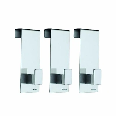 Image de Blomus 65411 Set de 3 Crochets Porte Mats Acier Inoxydable Argent 5 x 4,3 12 cm