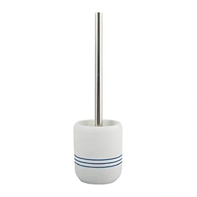 Image de MSV Brosse WC avec Support Polyresine PACCO Blanc &amp; Bleu
