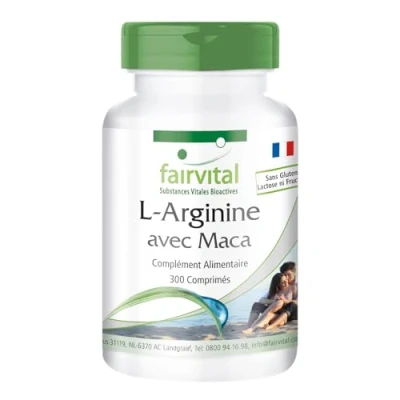 Image de Fairvital L arginine + Maca Fortement dosé avec Bêta Glucane, OPC et zinc 300 comprimés