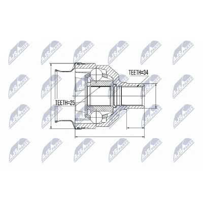 Image de Jeu de joints, arbre transmission NTY NPW PL 025