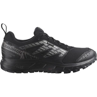 Image de Salomon Wander GTX Chaussures de marche, Femme, Taille: 40 2/3, Black/plum kitten/gull Matière synthétique / textile