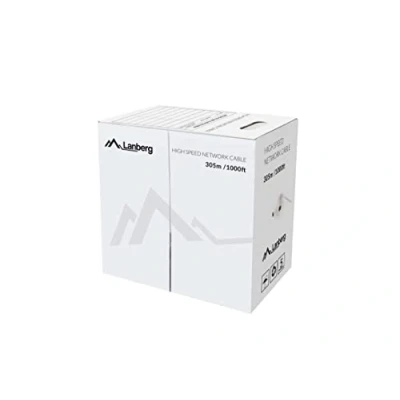 Image de Lanberg LCU5 12CU 0305 BK câble de réseau Noir 305 m Cat5e U/UTP (UTP) Neuf