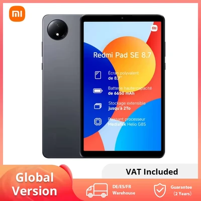 Image de Xiaomi Redmi Pad SE Tablet 8.7 Pouces 4 Go + 128 Résolution 1200 x 2000, écran 90 Hz, Batterie 8000 mAh, 10 W Fast Charging WiFi Grey