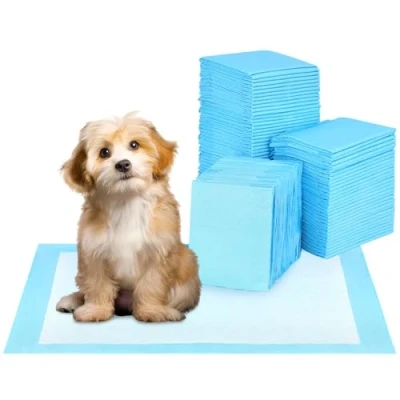 Image de QWORK® 100 Pièces TTapis Chien Jetable, 45 x 33 cm Tapis de Dressage pour Animaux Compagnie, Pipi Très Absorbants, Chiots, Petits