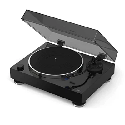 Image de Reloop Turn X Platine vinyle hi fi haut de gamme avec cellule Ortofon 2M Blue, entraînement direct Super High Torque, contrôle précis la rotation, 3 vitesses