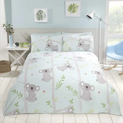 Image de Rapport KOALAF Fun Koala Parure de lit, Polycoton, Multicolore, Size: Single 135cm x 200cm