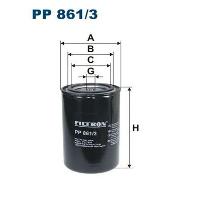 Image de FILTRON PP 861/3 Filtre à Carburant vissé