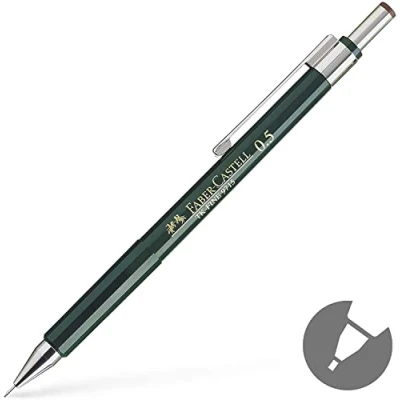 Image de Faber Castell 136500 Porte mine TK Fine, HB 0,50 mm (Vert)
