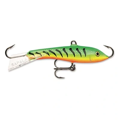 Image de Rapala Leurre de Pêche Jigging Rap Matériel Nage Naturelle pour Jigger Profondeur Variable 5cm / 9g Fabriqué en Estonie Glow Tiger