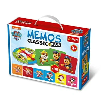 Image de Trefl Mémos Classique &amp; Plus, PAW Patrol Jeu de Mémoire Educatif pour les Tout petits, Diverses Variantes Amusantes, Disque Lecture Aléatoire