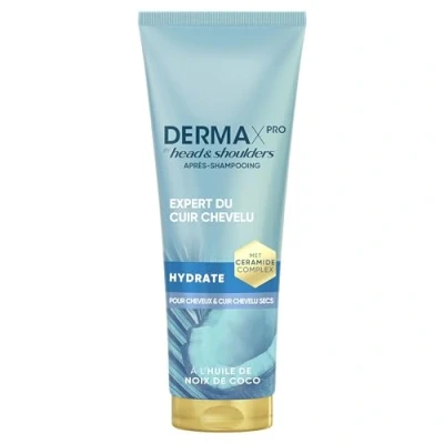 Image de DermaXPro by Head &amp; Shoulders Hydrate Après Shampoing Léger 220ml avec Huile de Coco et Complexe Céramides, Cuir Chevelu Sec