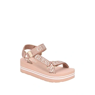 Image de Guess Femme Avin Sandale cale, Rose Gold, 39.5 EU