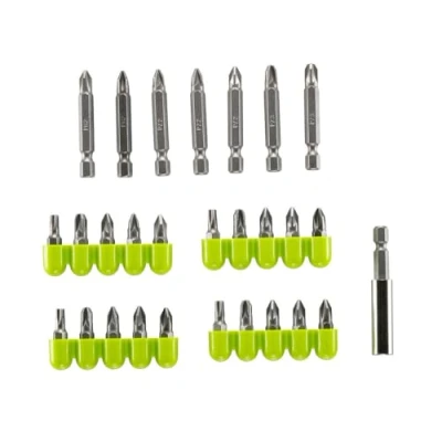 Image de Ryobi Coffret antichocs 31 accessoires de vissage : 30 embouts PH / PZ SL HEX TX + 1 porte embout à fixation rapide 1/4&#039;&#039; RAK31MSD